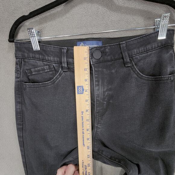 Democracy sz 8 Ab Technology Skinny Jean Women Faded Black Stretch Shaping 29x26 - Picture 4 of 10